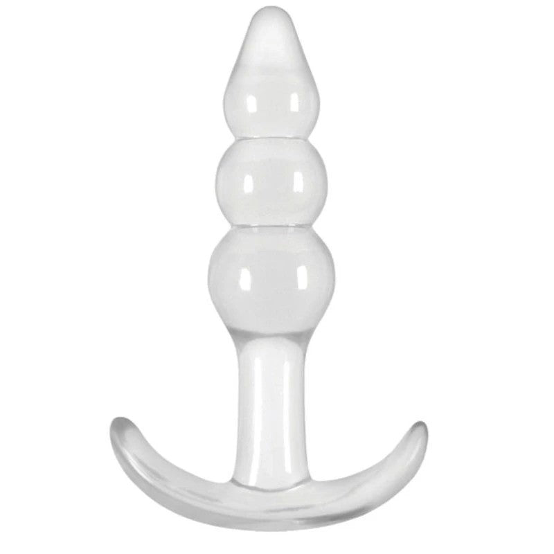 Jelly Rancher T Plug Ripple Clear Butt Plugs