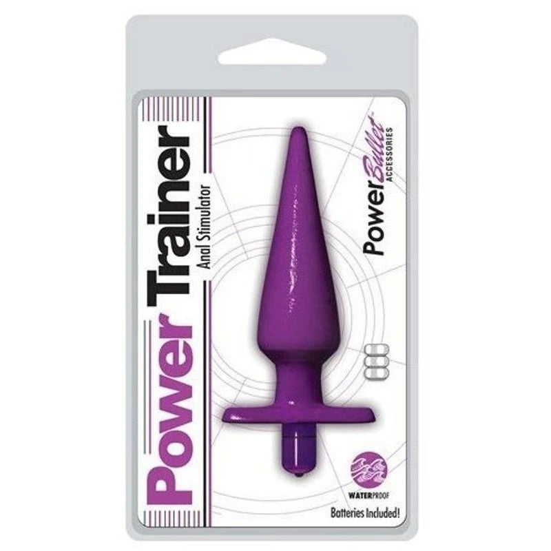 Power Trainer Anal Stimulator Black Butt Plugs