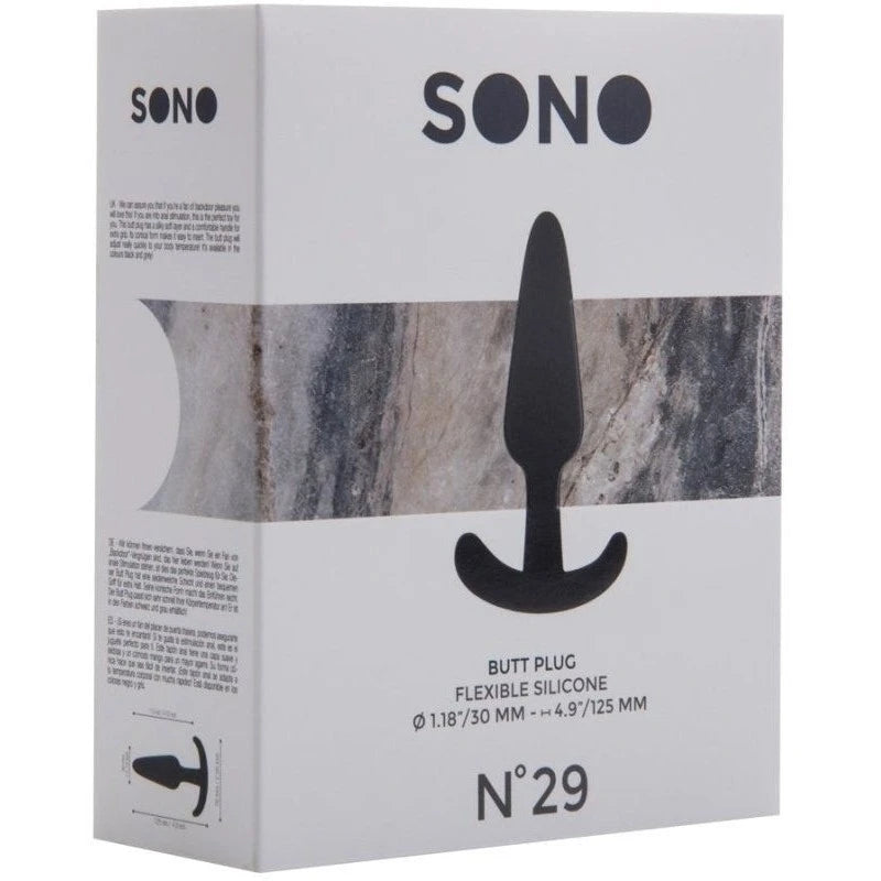 SONO No. 29 Butt Plug Black Butt Plugs