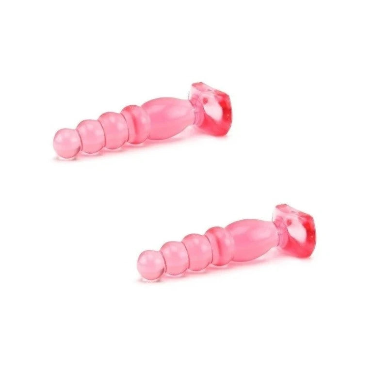 Crystal Jellies 5 inch Anal Delight Pink Butt Plugs