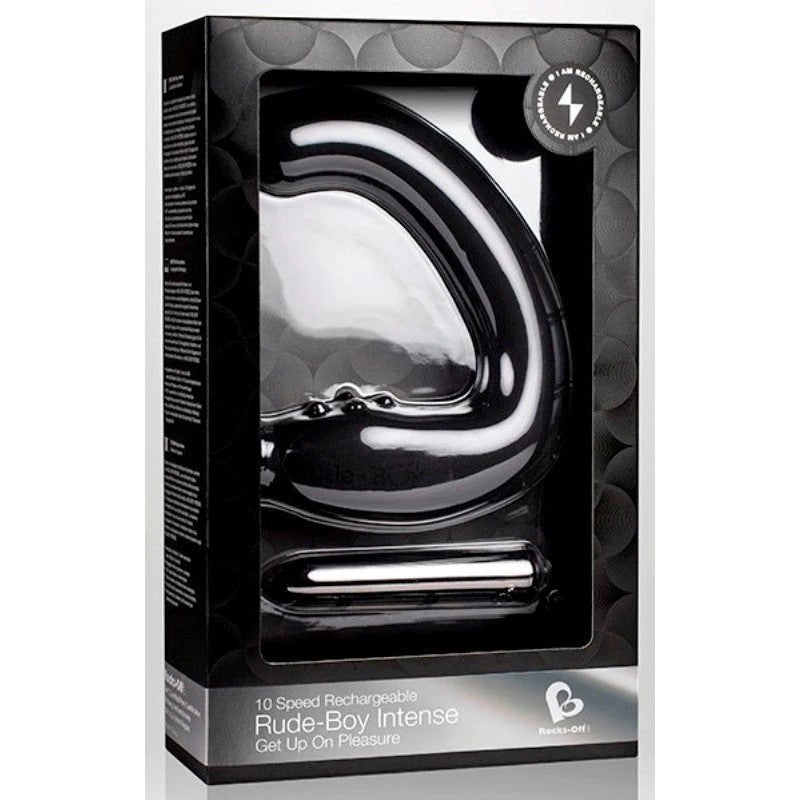 Rocks Off Rude Boy Intense Black Prostate Toys
