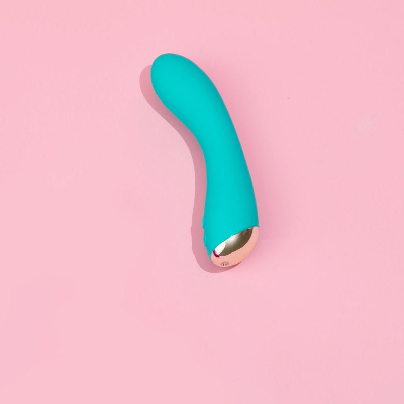 Blush Novelties Aria Luscious AF USB Rechargeable G Spot Vibrator Teal G-Spot Vibrators