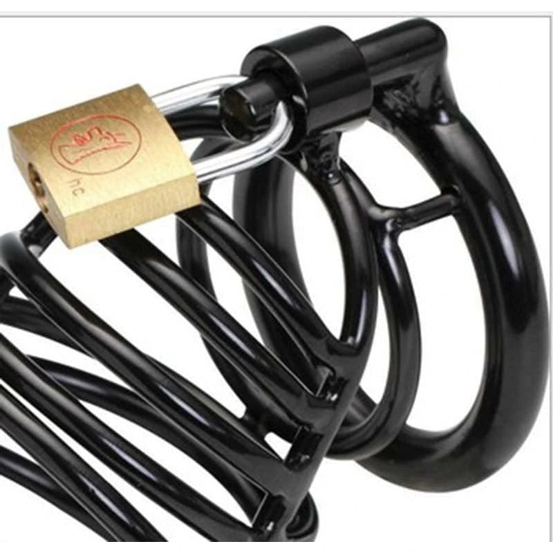 BDStyle Bad Black Male Chastity Accessory - Dominate, Submit, Desire Male Chastity