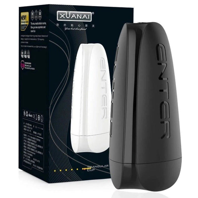 BDStyle Rechargeable Triangle Vibration Pleasure Cup Masturbators and Strokers