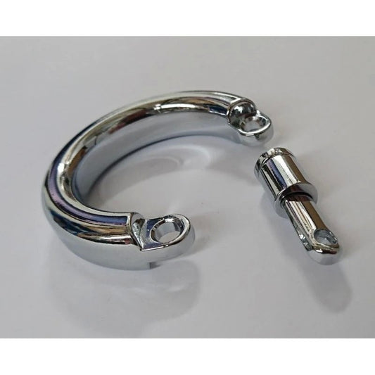 Steel Chastity Device Testical Ring - Male Chastity