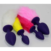 Rabbit Faux Tail Silicone Butt Plug Medium Butt Plugs