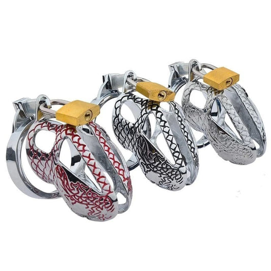 Bird Lock Chastity Cage Silver - Male Chastity