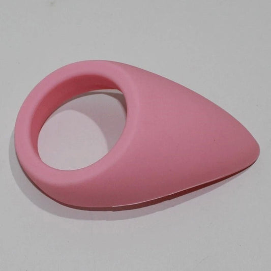 Pink Silicone Tear Drop Cock Ring - Cock Rings