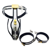 Chained Thigh High Chastity Belt & Cuffs Male Chastity