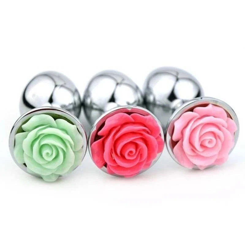 Flower Steel Butt Plug Large Butt Plugs