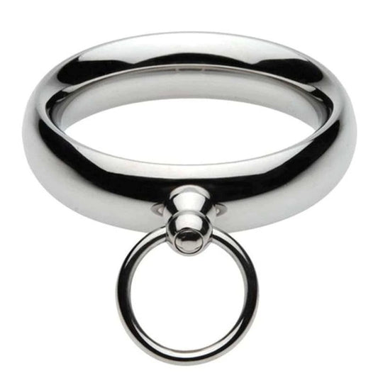 Lead Me Stainless Steel Cock Ring - Cock Rings