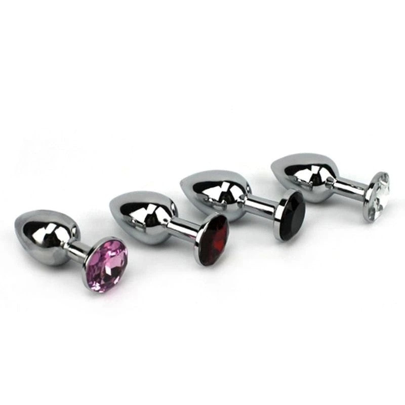 Jewel Encrusted Stainless Butt Plug Large Butt Plugs