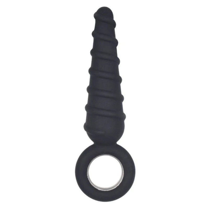 Metal O-Ring Spiral Silicone Anal Plug Butt Plugs