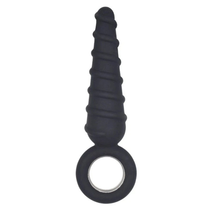 Metal O-Ring Spiral Silicone Anal Plug Butt Plugs