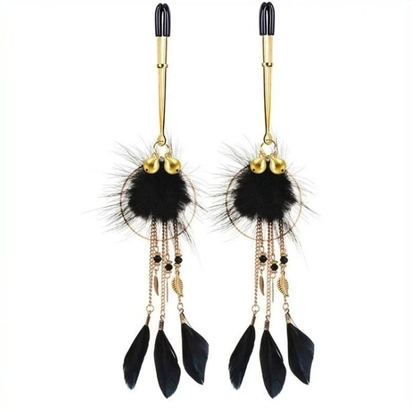 Dreamcatcher Feather Nipple Clamps Butt Plugs