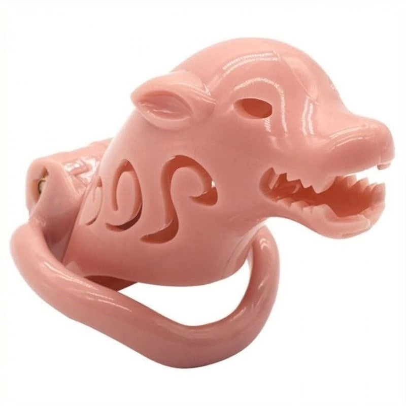 Wolf Dog Silicone Chastity Device Male Chastity