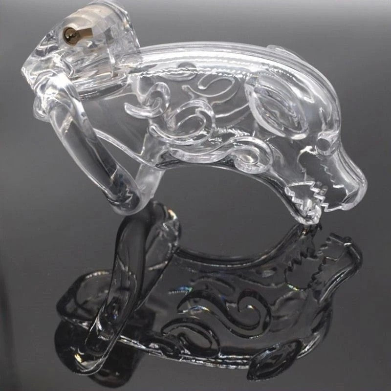 Wolf Dog Silicone Chastity Device Male Chastity