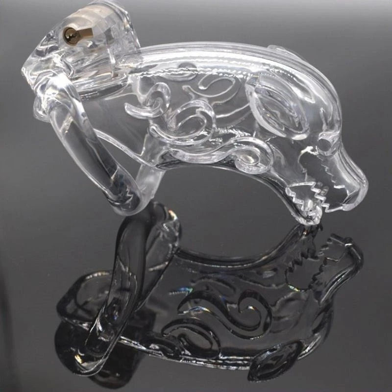 Wolf Dog Silicone Chastity Device Male Chastity