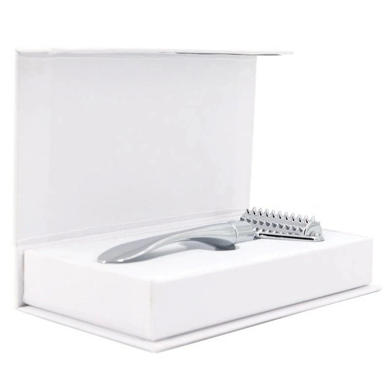 Indulge in Precise Stimulation - Zinc Alloy Microneedle Roller Electro Sex