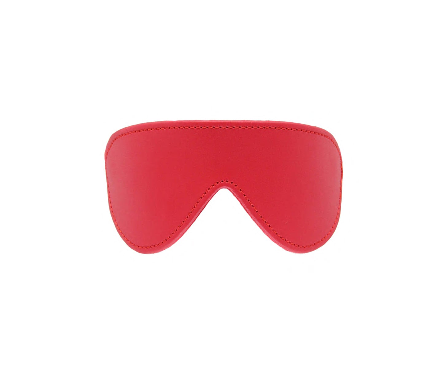 Berlin Baby Faux Leather Blindfold with Faux Fur Lining Red Masks And Blindfolds