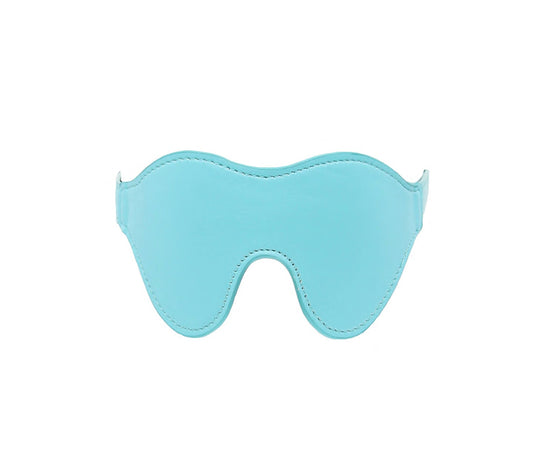Berlin Baby Turquoise Faux Leather Blindfold - Masks And Blindfolds