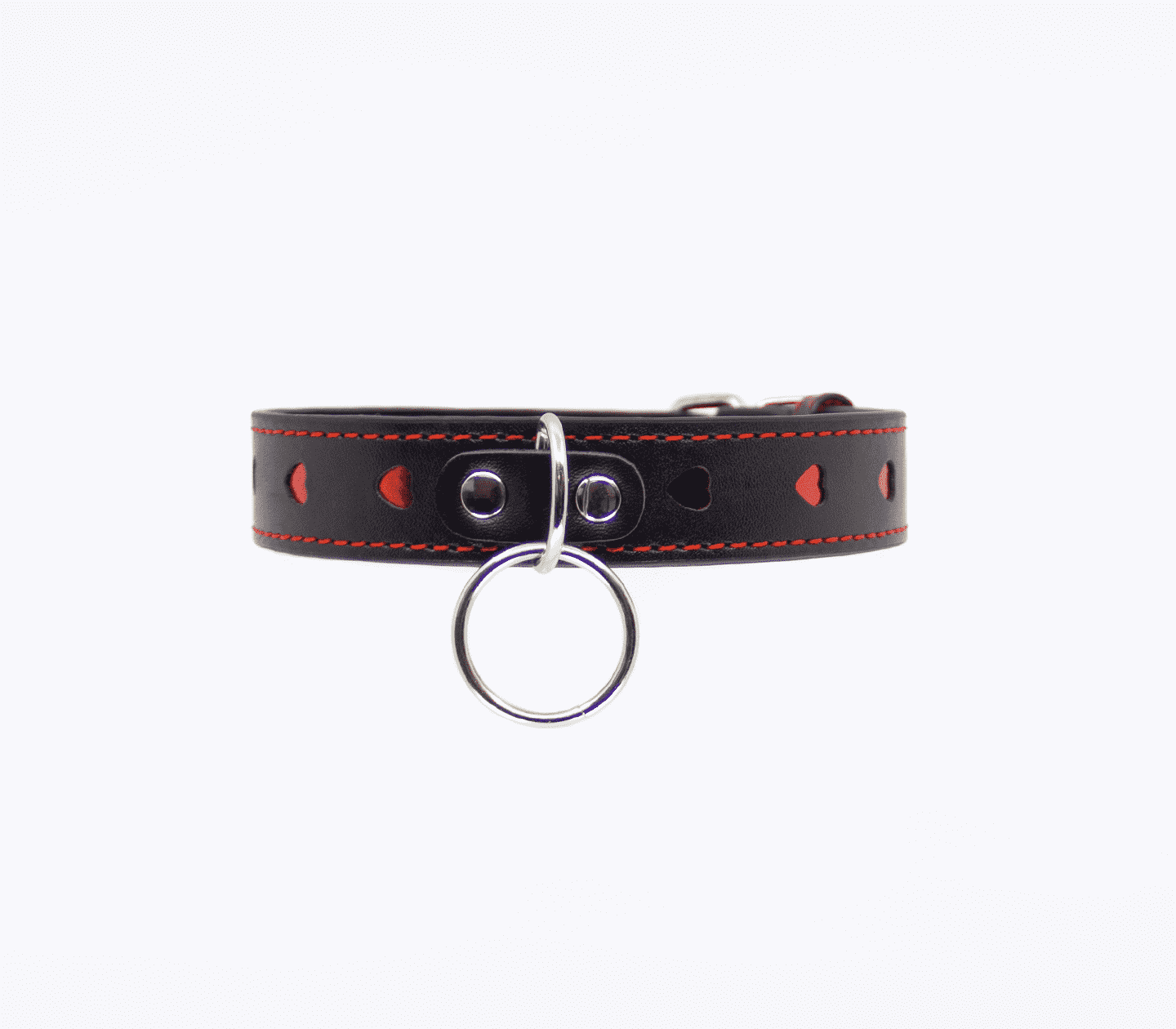 Berlin Baby Metallic Red Love Heart Collar Collars and Leads
