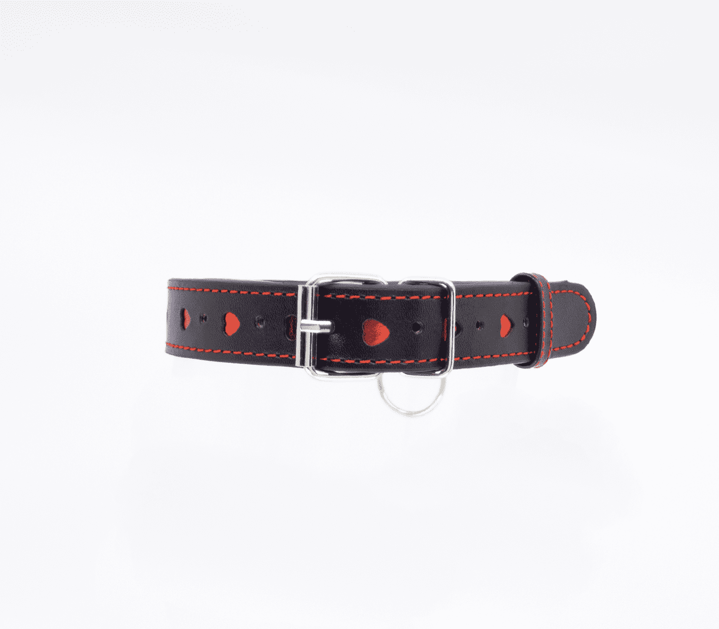Berlin Baby Metallic Red Love Heart Collar Collars and Leads