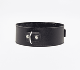 Berlin Baby Fur Lined PU Collar and Lead Set Black Collars and Leads