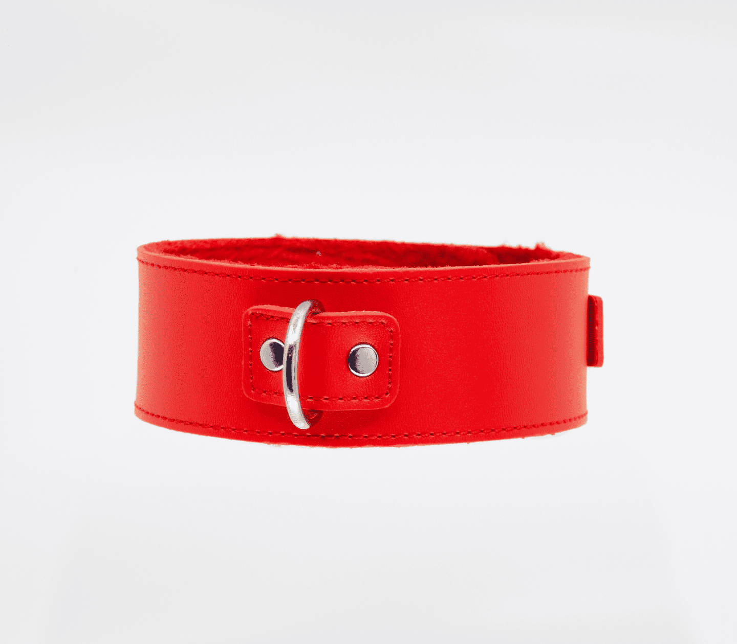 Berlin Baby Fur Lined PU Collar and Lead Set Red Collars and Leads