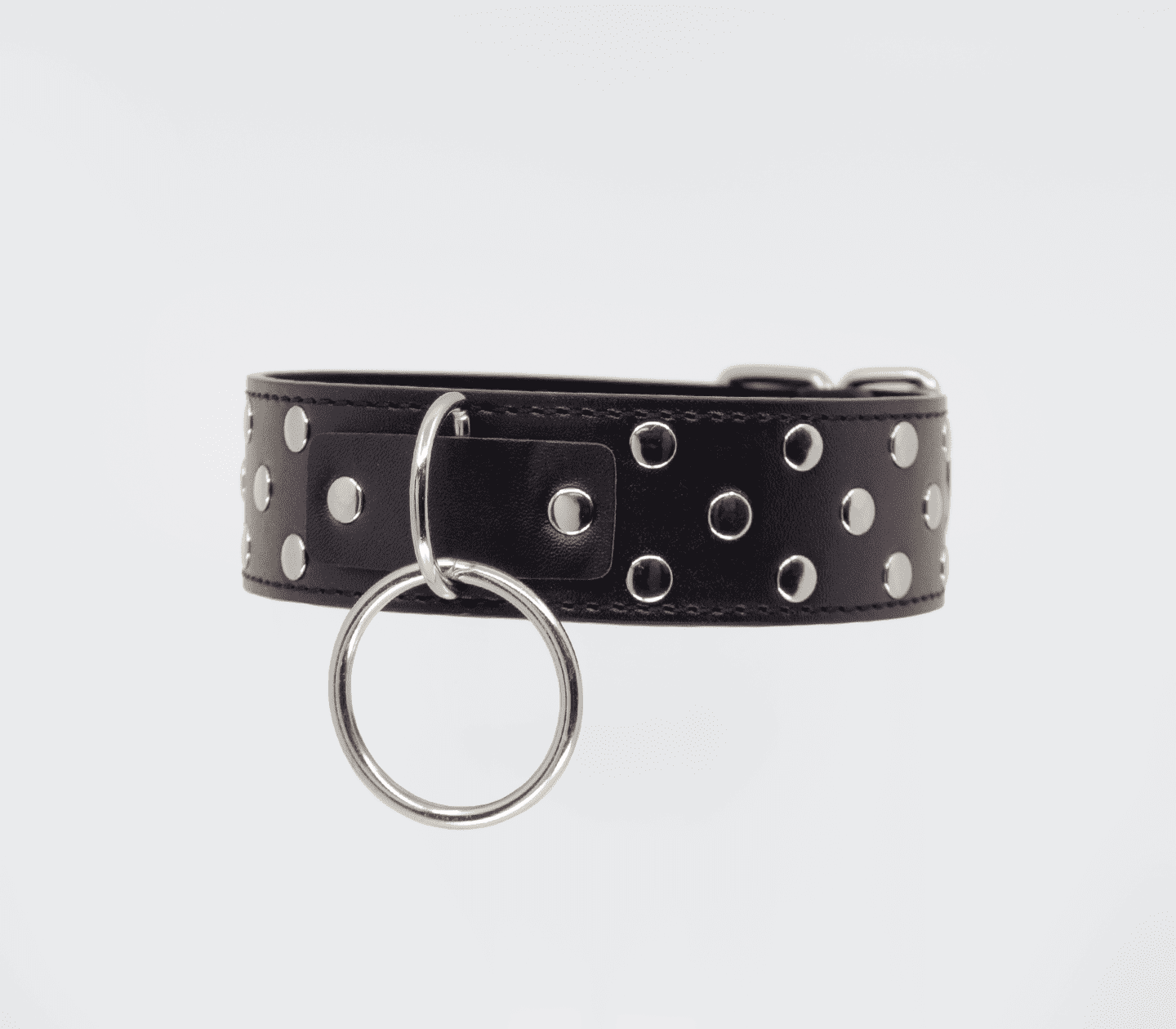 Berlin Baby Black Studded BDSM Play Collar Default Title Collars and Leads