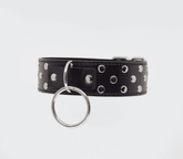 Berlin Baby Black Studded BDSM Play Collar Default Title Collars and Leads
