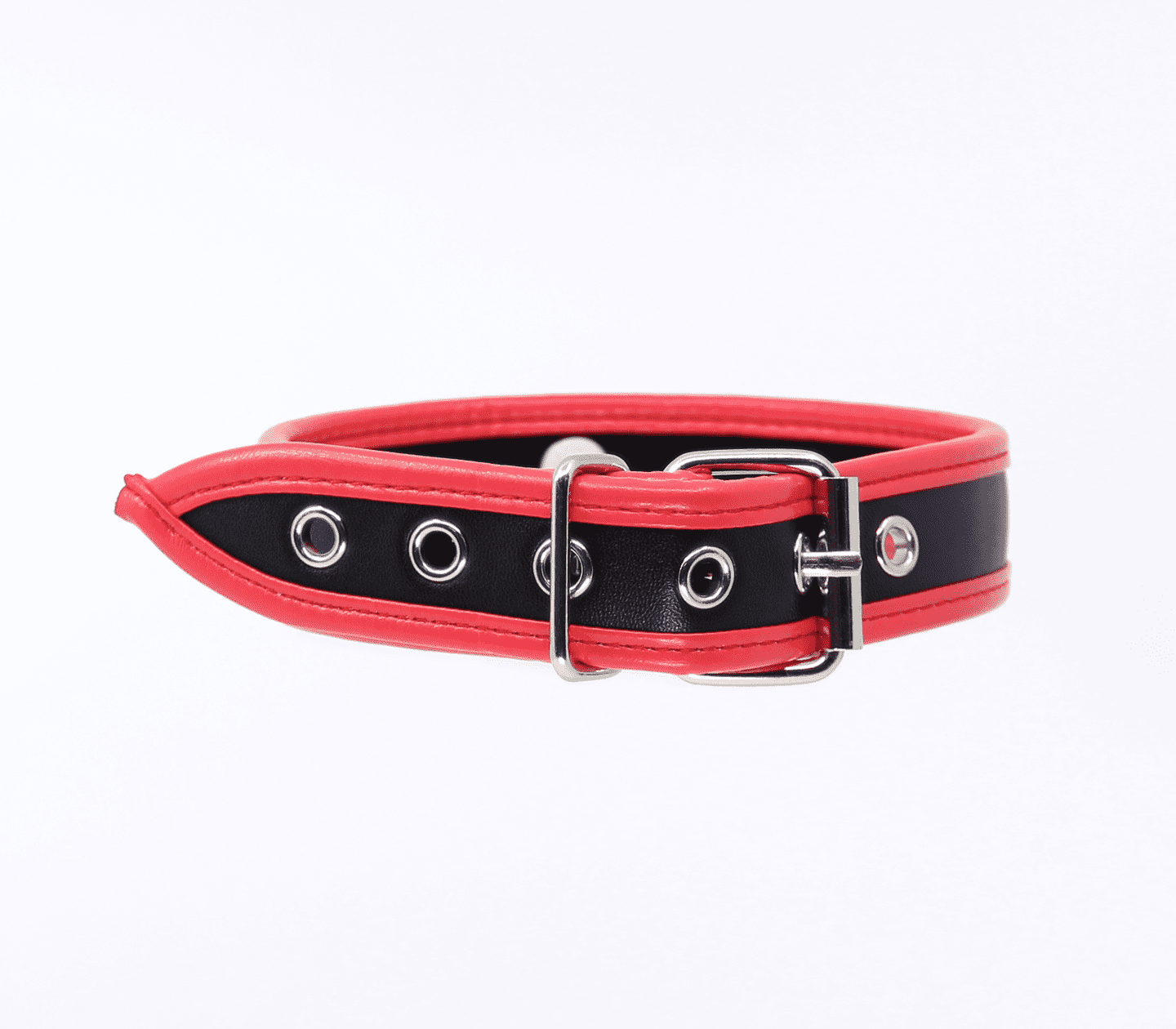 Berlin Baby Thin Padded Faux Leather Bondage Collar Collars and Leads