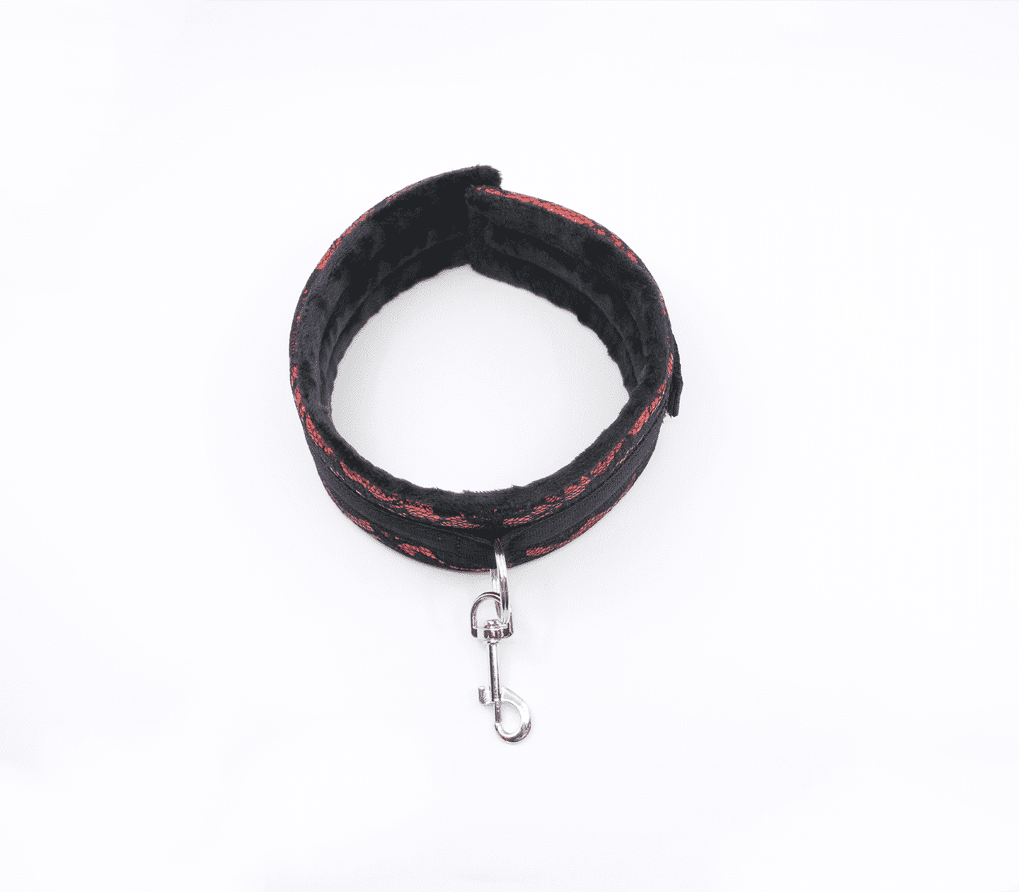 Berlin Baby Satin and Lace BDSM Play Collar Red Collars and Leads