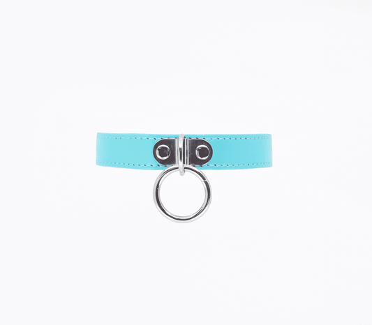 Berlin Baby PU BDSM Collar With Centre Ring - Collars and Leads