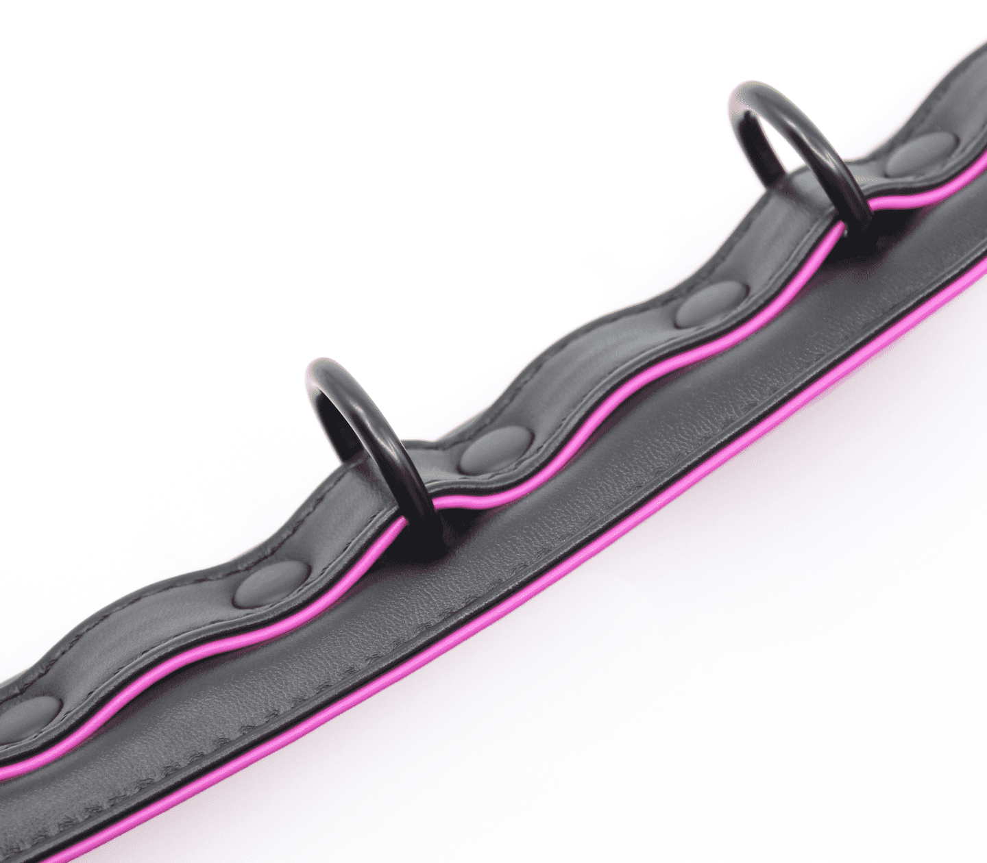 Berlin Baby Padded Faux Flat Leather BDSM Collar Collars and Leads