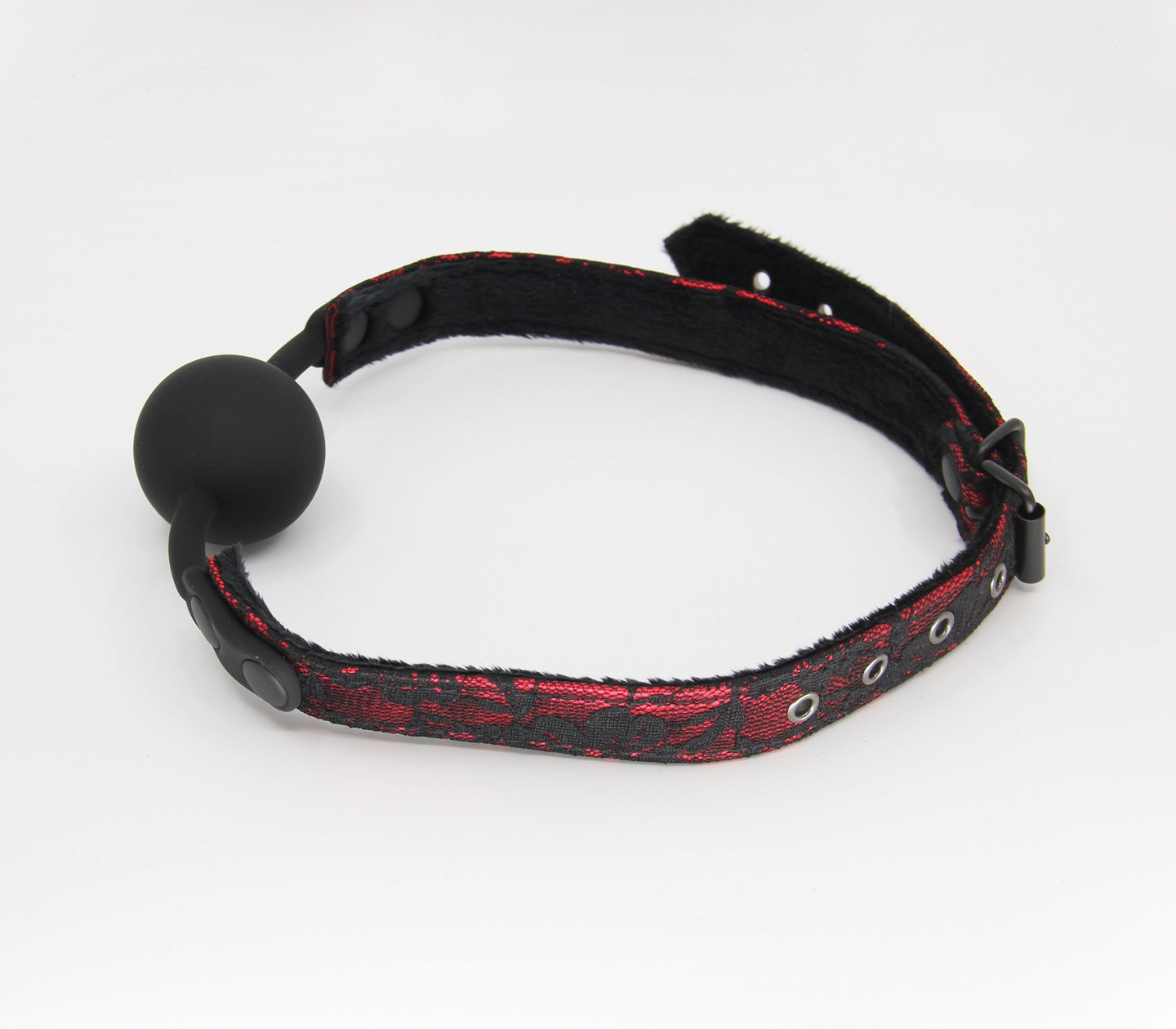 Berlin Baby Satin & Lace Silicone Ball Gag Bondage Gags and Bits