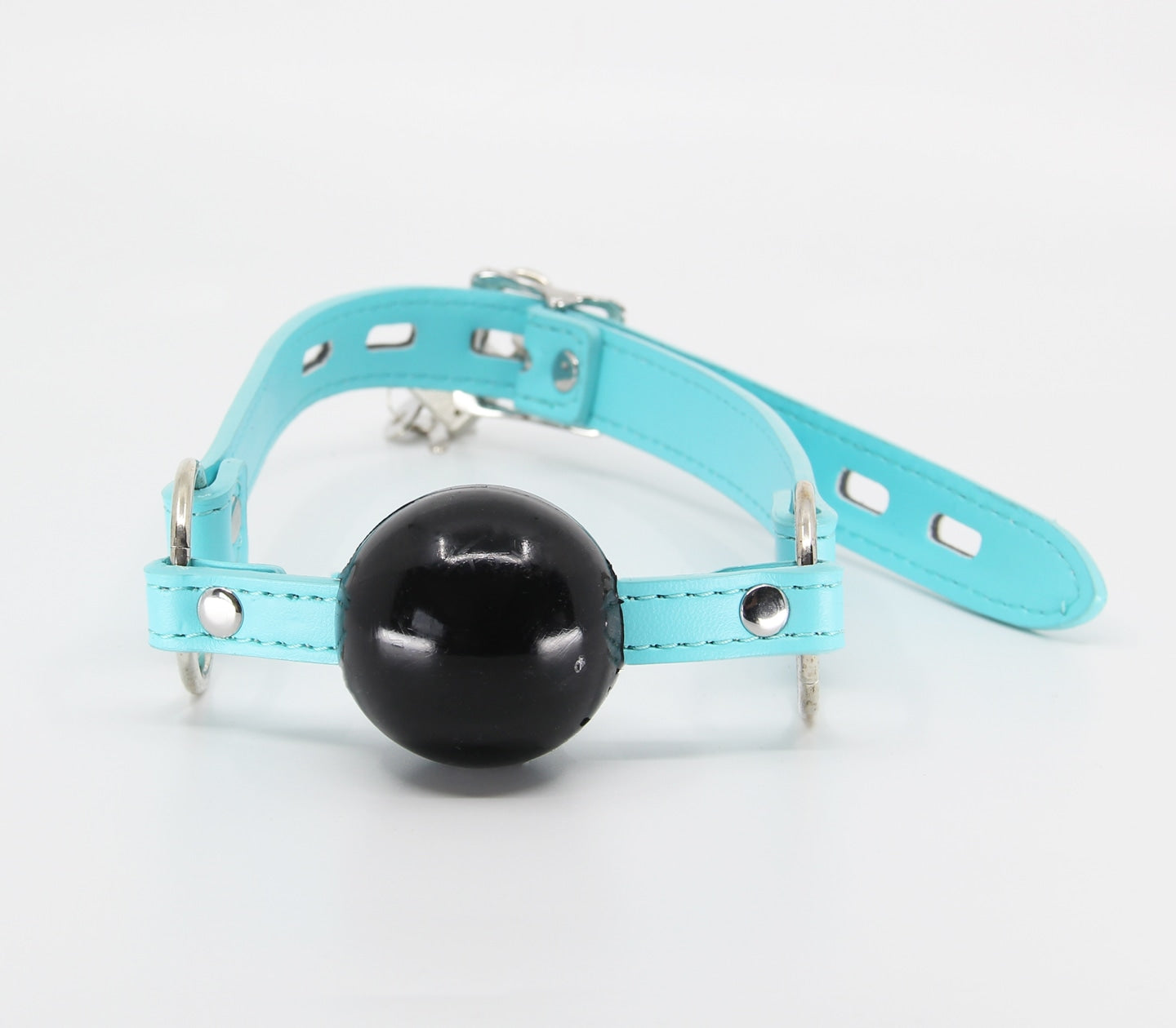 Berlin Baby Turquoise Faux Leather BDSM Gag Bondage Gags and Bits