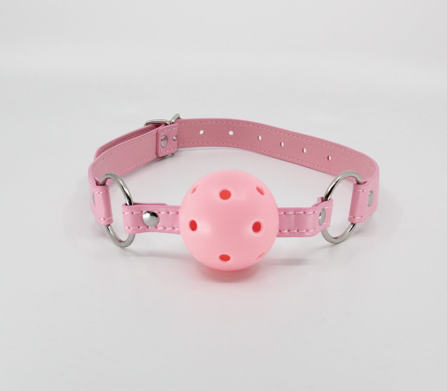 Berlin Baby Breathable Faux Leather Gag Baby Pink Bondage Gags and Bits