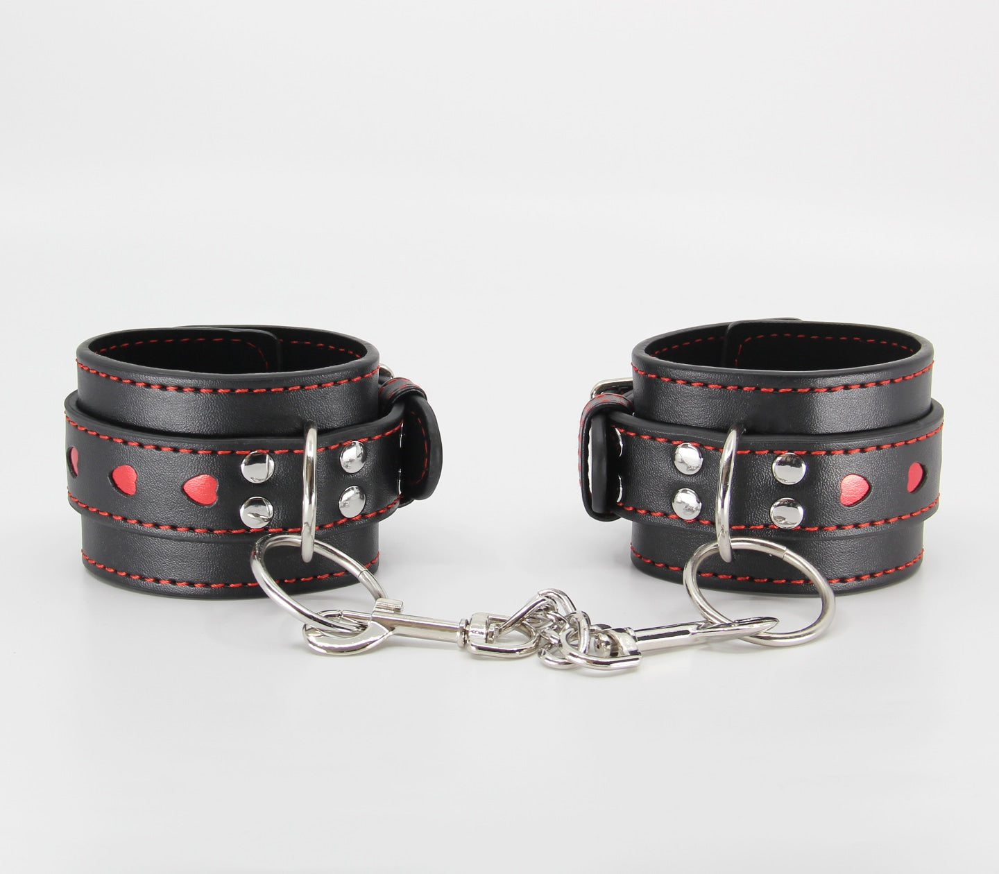 Berlin Baby Metallic Heart Bondage Wrist Cuffs Default Title Cuffs And Restraints