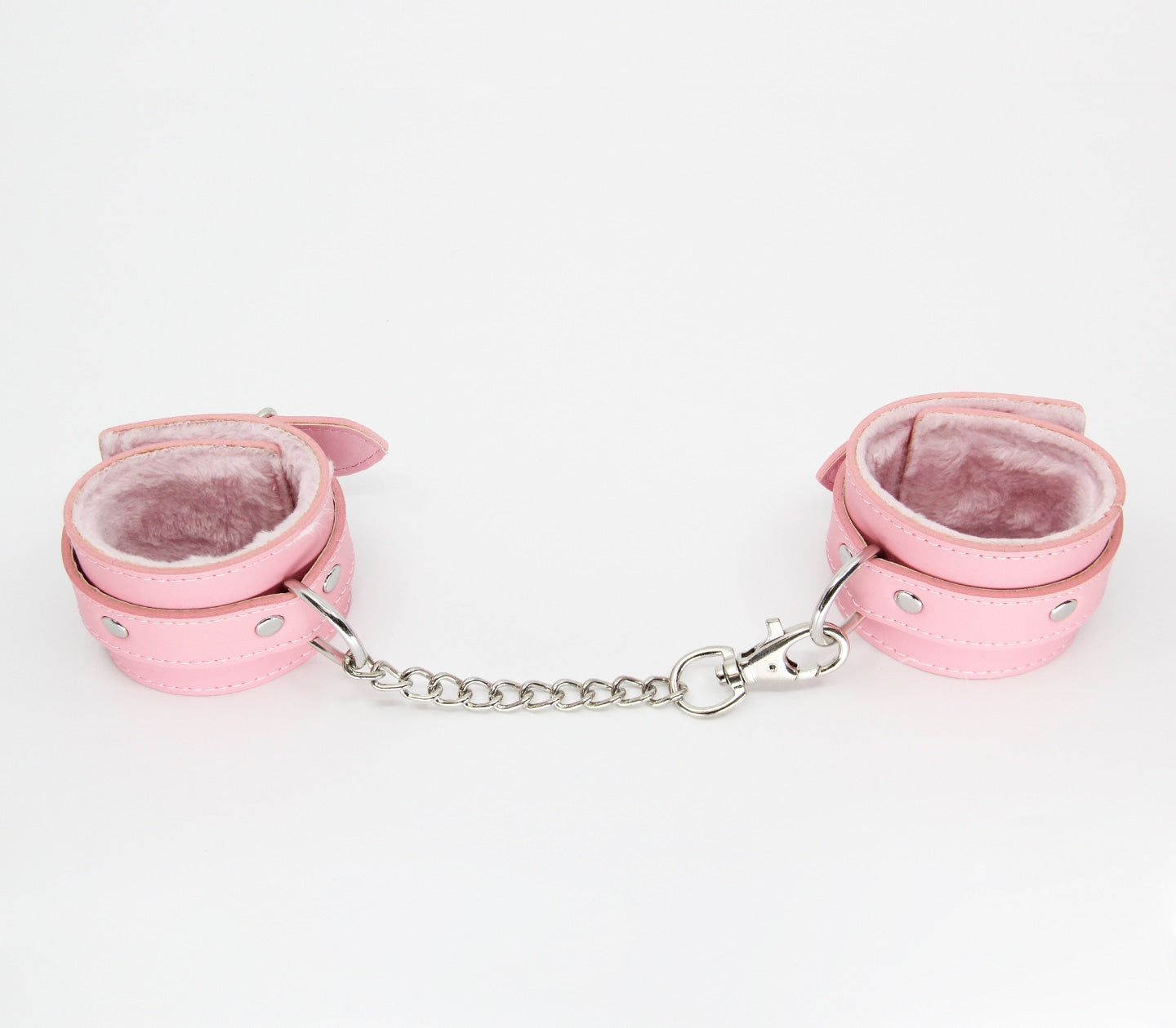 Berlin Baby Faux Fur Lined Leatherette Wrist Restraint Cuffs And Restraints