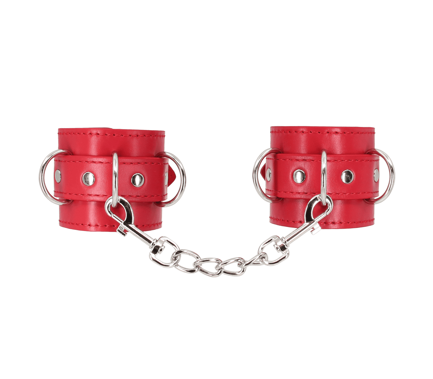 Berlin Baby Unlined Faux Leather Wrist Cuffs Red Cuffs And Restraints
