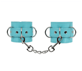 Berlin Baby Turquoise Blue Faux Leather Wrist Cuffs Default Title Cuffs And Restraints
