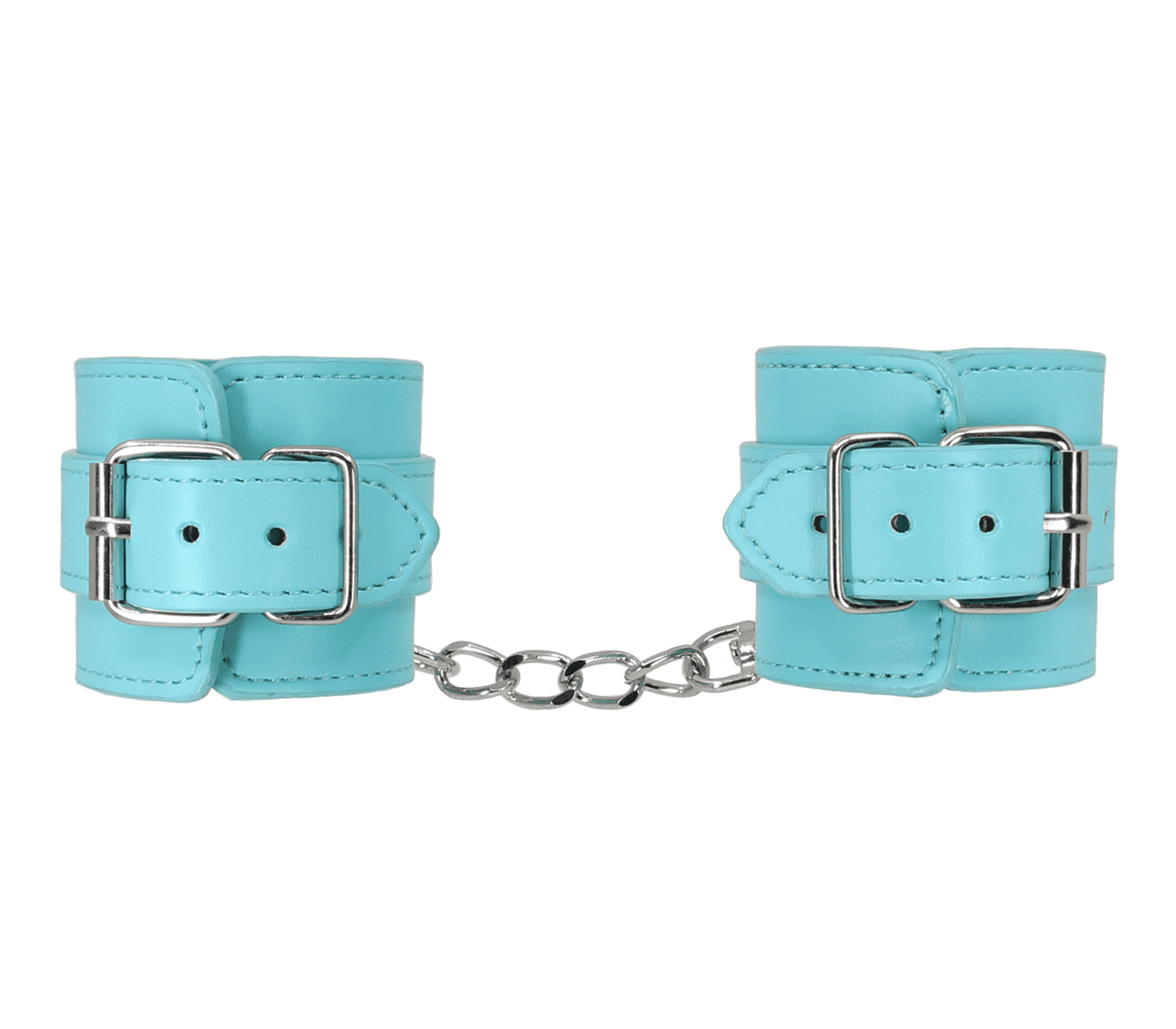 Berlin Baby Turquoise Blue Faux Leather Wrist Cuffs Cuffs And Restraints