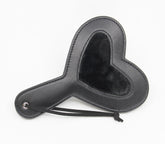 Berlin Baby Heart Shaped Vegan Leather Paddle Black Paddles And Slappers