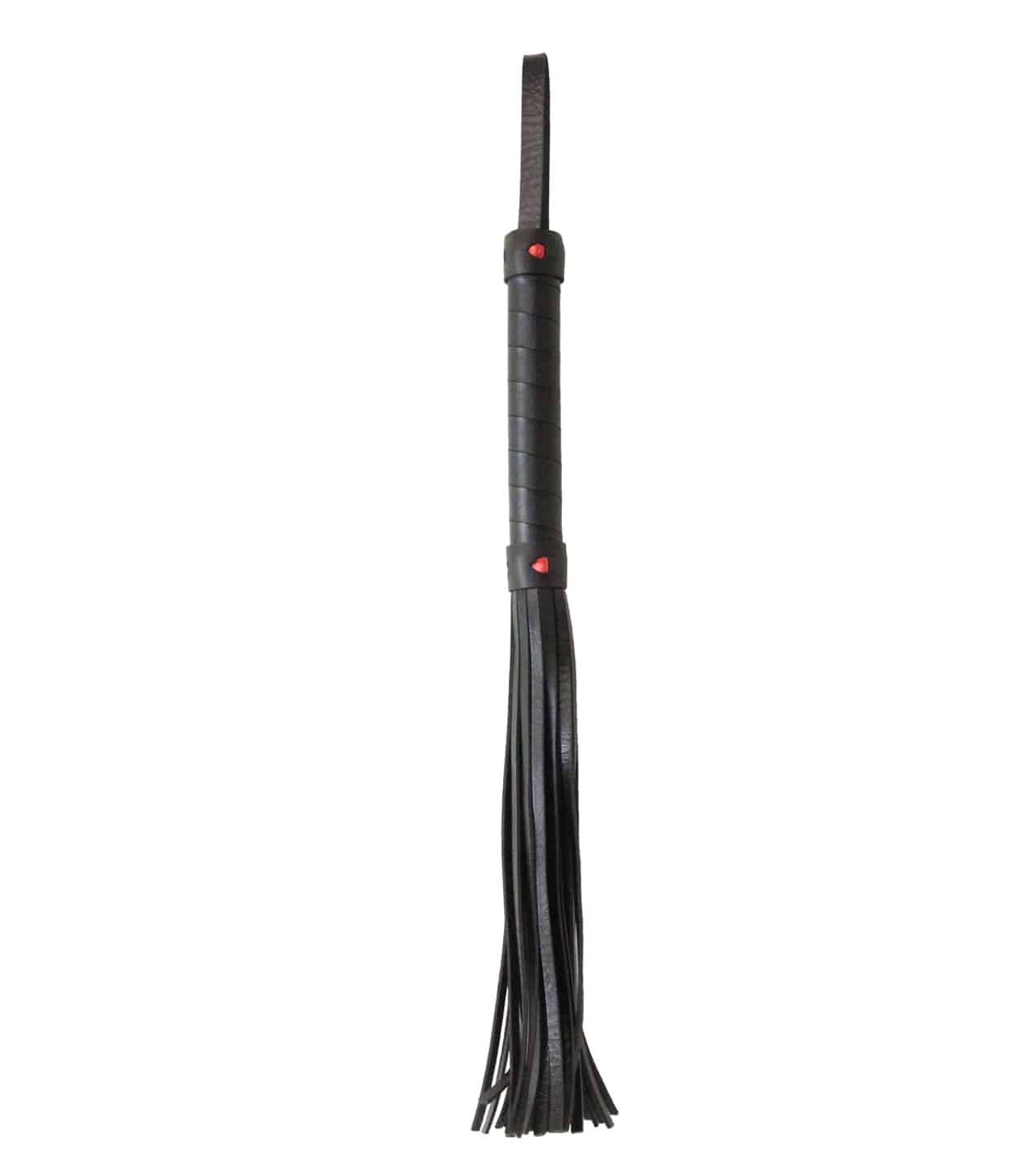 Berlin Baby Faux Leather Flogger With Heart Design Red Whips And Crops