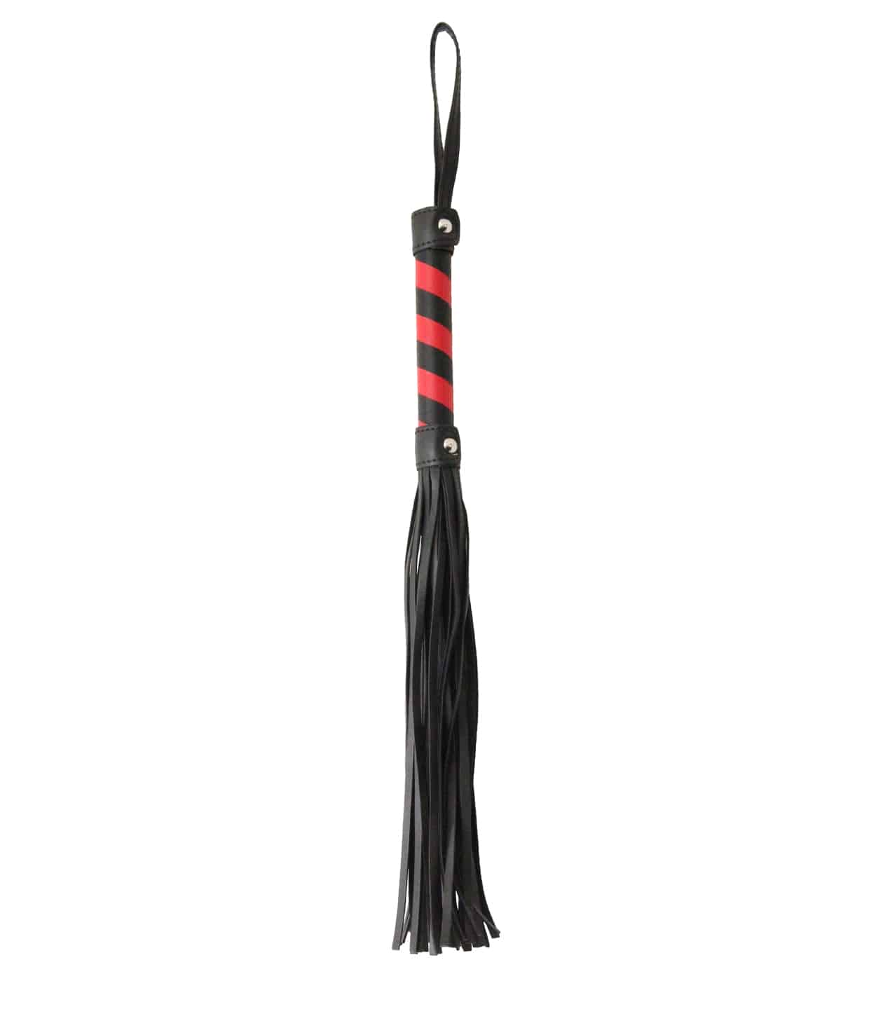 Berlin Baby Bladk and Red Striped BDSM Flogger Default Title Whips And Crops