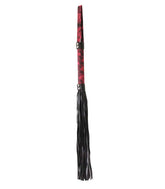 Berlin Baby Red Jacquard Print Fetish Flogger Default Title Whips And Crops