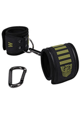 Doc Johnson Fort Troff Tactical Wrist Cuffs Black / Green Cuffs And Restraints
