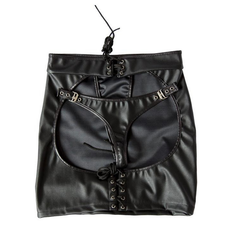Ladies Open Back BDSM Skirt Her Fetish
