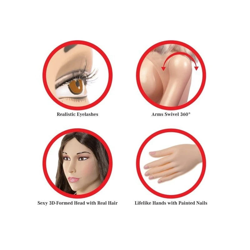 Pipedream Extreme Dollz Kneeling Nikki Doggy Style Love Doll Love Dolls